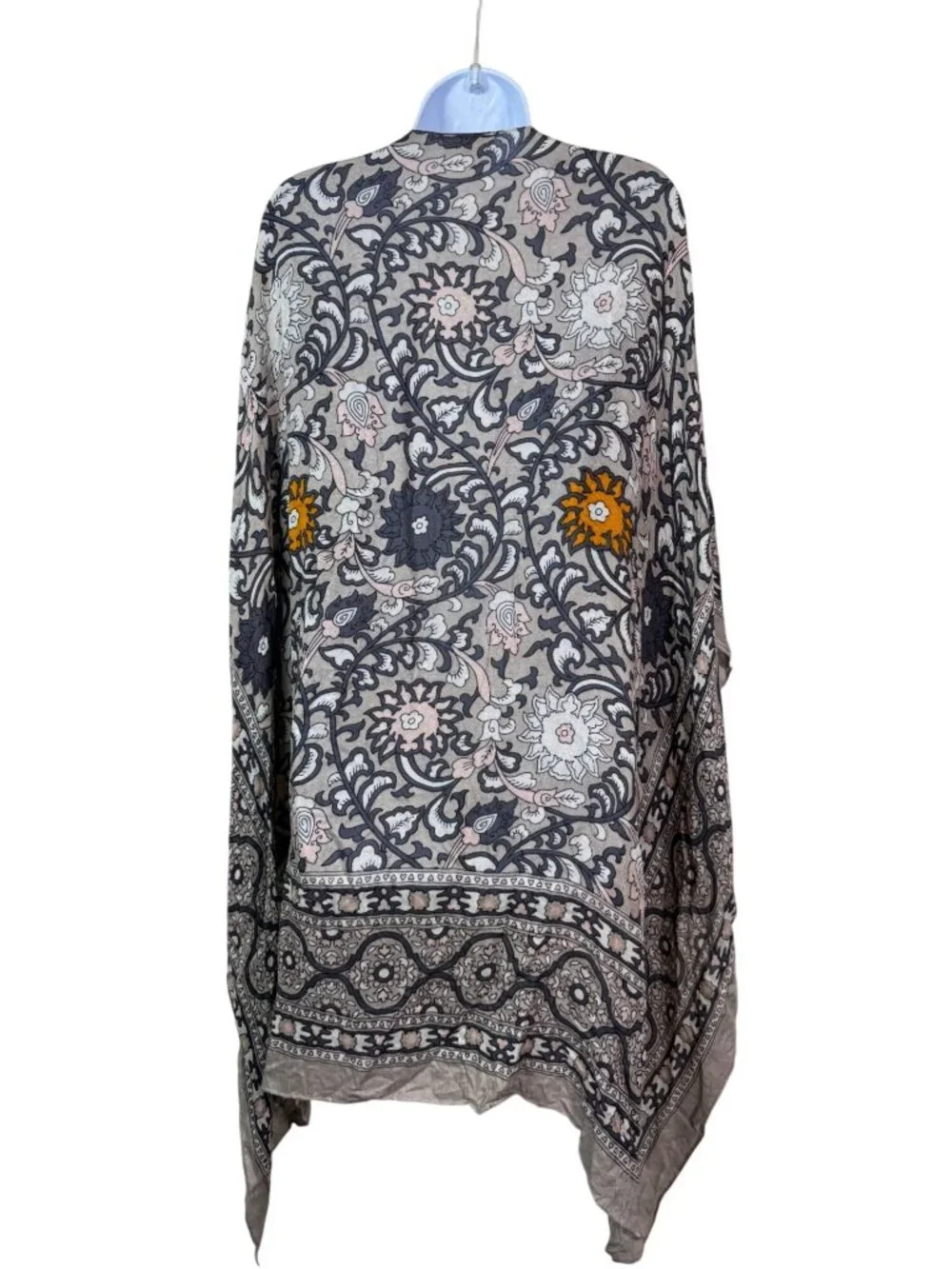 Free People Magic Dance Printed Kimono Open Front Floral Boho Lightweight OS